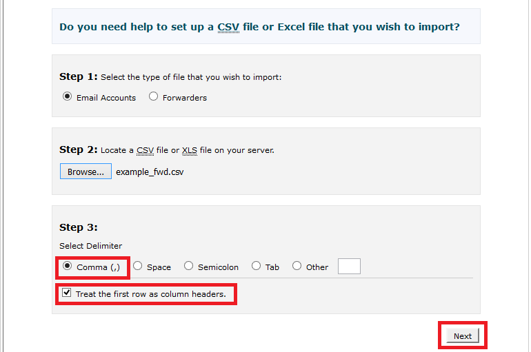 select-comma-delimiter-click-next1