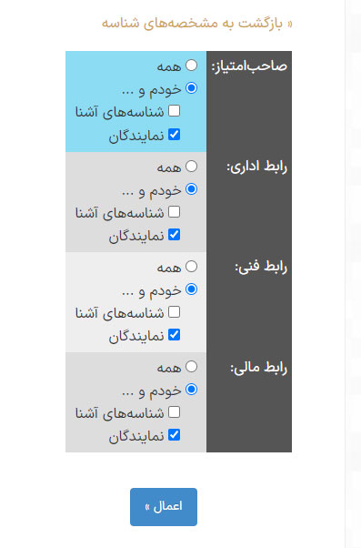 رابط های مجاز دامنه ir