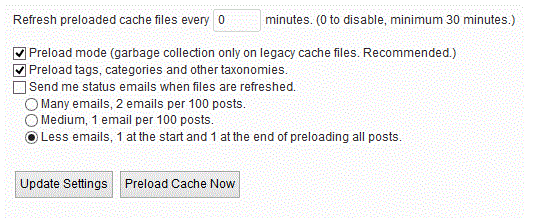 preload cache