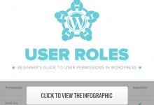 اینفوگرافیک نقشهای کاربران در وردپرس