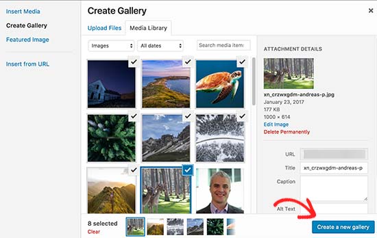 نحوه نمایش تصاویر وردپرس در ستونها و ردیفها نحوه نمایش تصاویر وردپرس در ستونها و ردیفها