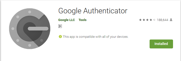 اپلیکیشن Google Authenticator