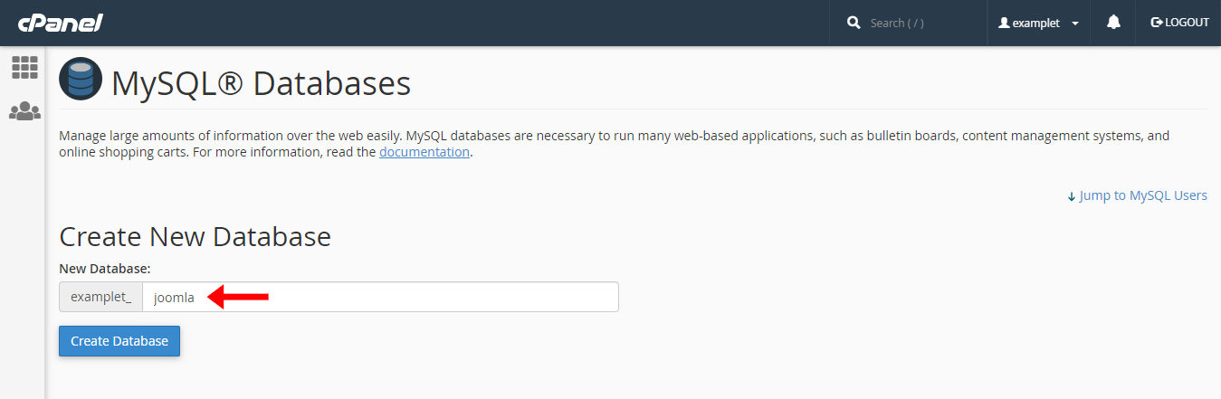 وارد کردن نام دیتابیس وارد کردن نام دیتابیس