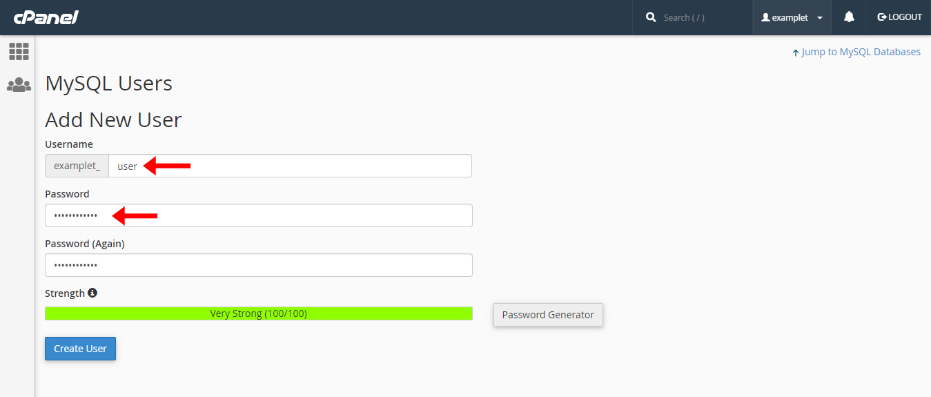 افزودن کاربر جدید دیتابیس