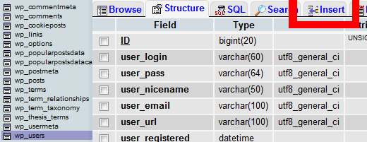 آموزش اضافه کردن کاربر ادمین به پایگاه داده وردپرس از طریق MySQL